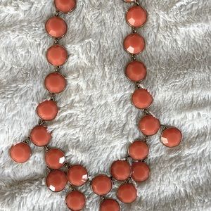 Banana Republic coral and gold  necklace